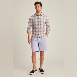 NEW Bonobos Men’s Slim Fit 9” Washed Chinos Shorts Purple Size 36